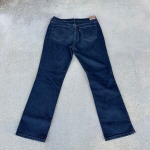 Levi's 505 Straight Leg Jeans Women 10 Dark Wash Denim